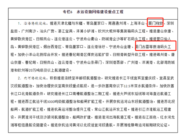 重磅发布! 国务院印发十四五交通规划, 10处提及厦门